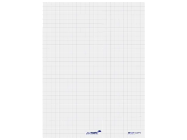 Legamaster Magic-Chart flipchart folie 60x80cm Wit met ruit 25 vel
