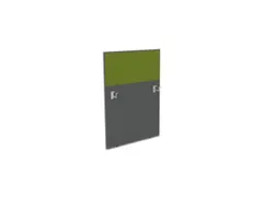 baliepaneel bureau aanbouw links MS-donkergrijs BN7048-groen 800mm
