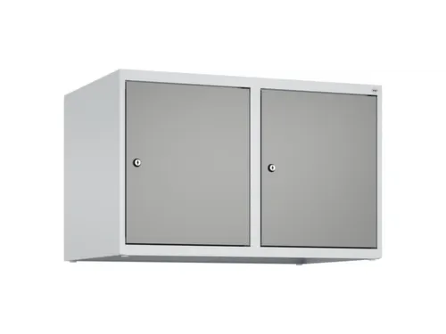 opzetkast,v. locker,2vak.,vak B 400mm,HxBxD 500x800x500mm,cilinderslot