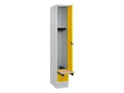 locker met bank,HxBxD 1950x300x815mm,1vak,vak B 300mm,draaigrendel