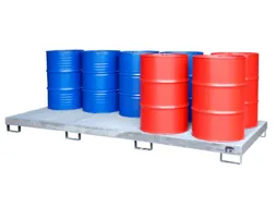 opvangbak,v. 10x200l vat,opvangvol. 280l,HxBxD 200x1300x3280mm