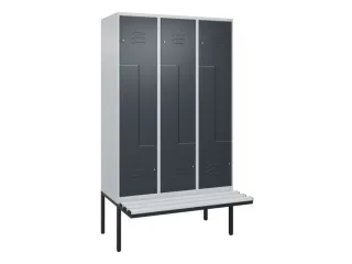 Z-garderobekast,HxBxD 2120x1200x815mm,6vak,vak B 400mm,cil.-slot - 1