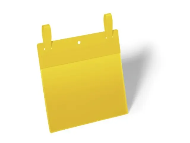 Hoes met bindriemen A5 liggend Geel