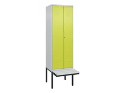 locker voor scheiding van kleding,HxBxD 2120x600x815mm,2vak