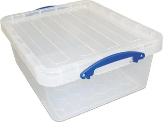 Opbergdoos 23.5 Liter Transparant Stapelbaar - 1