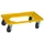 Bakonderwagen 250kg Lxb 600x400mm Kunststof Wielen Geel