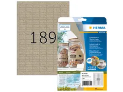 HERMA 10750 Silphie-papier Etiketten A4 25,4x10mm bruin 3780 stuks