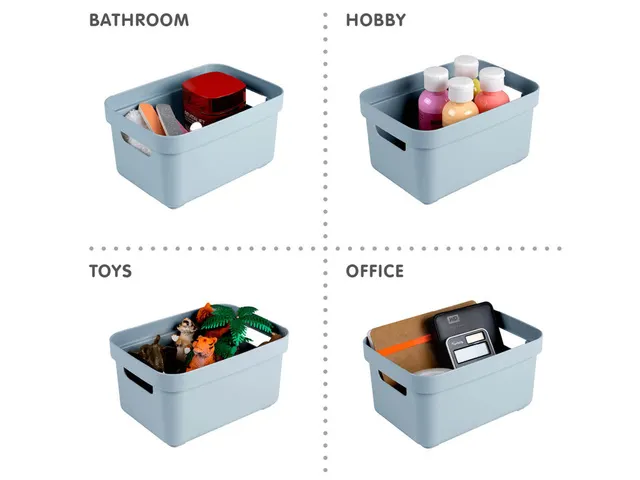 Boîte de rangement Sigma Home 17,7x12,8x9,3cm bleu 2,5L