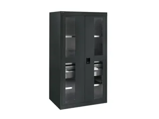 zwaarlastkast met openslaande deuren,HxBxD 1950x1100x641mm,lak RAL6011 - 1