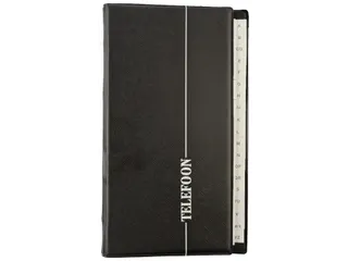 Telefoonalbum Kangaro 215x130mm A-Z 4-rings zwart - 9
