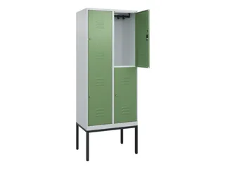 dubbeldekse locker,HxBxD 2120x800x500mm,2x2vak.,vak B 400mm - 2