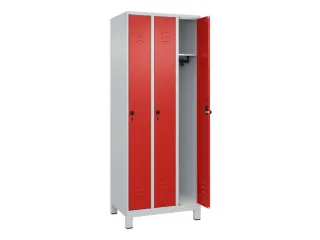 locker,HxBxD 1950x750x500mm,3vak,vak B 250mm,draaigrendel,voeten - 2
