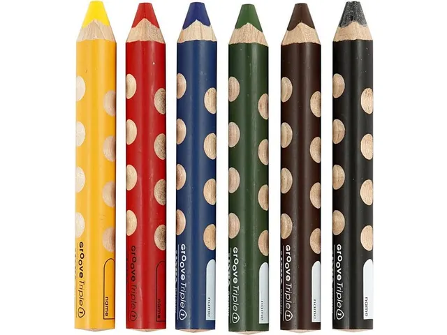 Crayon de couleur LYRA Groove Triple One extra épais set 6 couleurs