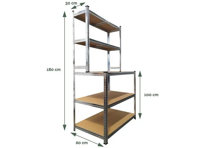 Werkbank 100x60x180cm RVS WB150