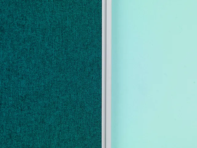 Prikbord 120x240cm Groenblauw Accent Softline Profiel 16mm