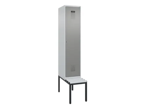 locker met bank,HxBxD 2120x400x815mm,1vak,vak B 400mm,cilinderslot