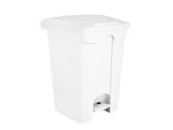Contitop,afvalbak met pedaal 45L wit
