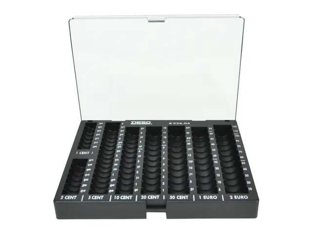 Muntgeldsorteerunit Desq met deksel 235x184x34mm