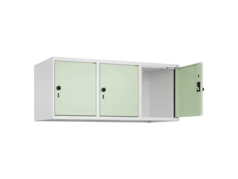 opzetkast,v. locker,3vak.,vak B 400mm,HxBxD 500x1200x500mm