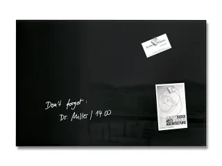 glasmagneetbord Sigel Artverum 60x40x1.5cm zwart - 1