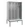 locker met bank,voor scheiding van kleding,HxBxD 2120x1200x815mm,4vak