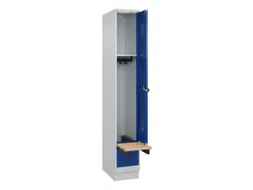 locker met bank,HxBxD 1950x300x815mm,1vak,vak B 300mm,draaigrendel