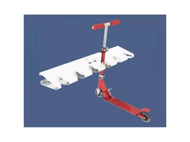 Steprek voor 6 steppen L 990mm eenzijdig RAL9010