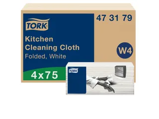 Reinigingsdoek Tork 473179 Kitchen Cleaning W4 extra absorberend wit 4 - 1