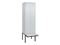 locker voor scheiding van kleding,HxBxD 2120x600x815mm,2vak