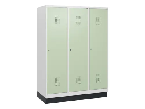 schoollocker,HxBxD 1630x1200x500mm,3vak,vak B 400mm,cil.-slot,sokkel