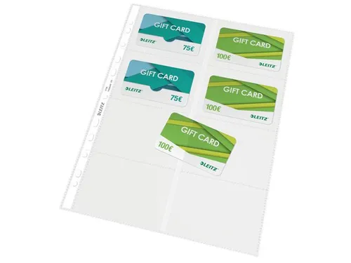 Showtas Leitz 4758 Visitekaart A4 Pp Transparant 11-Gaats