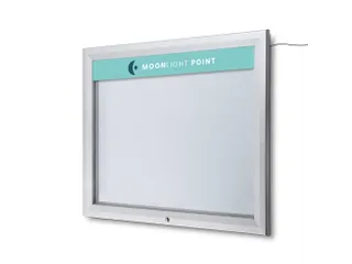 Outdoor mededelingenbord 8x A4 met logopaneel LED verlicht - 6