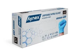Handschoen Hynex nitril L blauw 5gr extra sterk 100 stuks