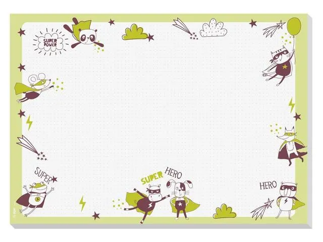 Bureauonderlegger Sigel Little Heroes A3 30 vel 80gr