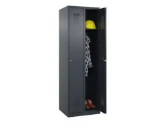 locker,HxBxD 1850x600x500mm,2vak,vak B 300mm,cil.-slot,staand op vloer