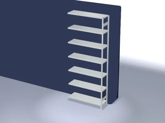 systeemstelling,aanbouwveld,HxBxD 3000x1310x435mm,vakl. 315kg