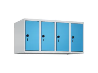 opzetkast,v. locker,4vak.,vak B 250mm,HxBxD 500x1000x500mm,vleugeldeur - 1
