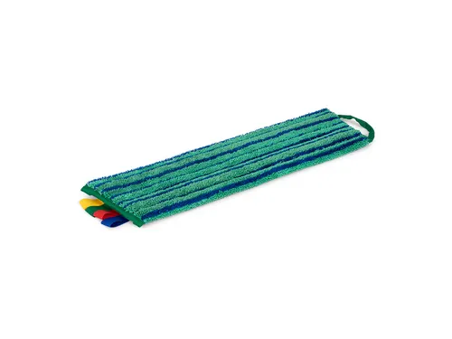 Vlakmop Greenspeed Velcro met schrobstroken 45cm donkergroen