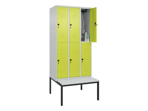 Dubbeldekse dekenkist,HxBxD 2120x900x815mm,3x2vak.,vak B 300mm