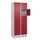 lockerkast,HxBxD 1950x800x500mm,2x5vakken,vak B 400mm,cil.-slot,sokkel