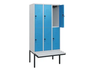 Dubbeldekse dekenkist,HxBxD 1950x900x815mm,3x2vak.,vak B 300mm - 2