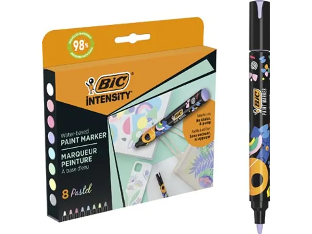 BIC Intensity paintmarker Pastel set van 8 stuks