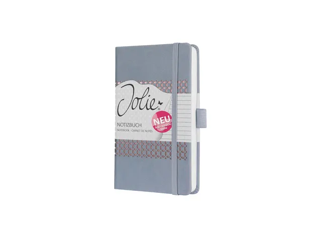 carnet de notes Sigel Jolie Flair A6 hardcover ligné 'Glacier Grey'