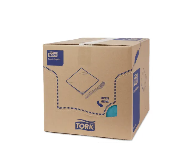 Tork 477845 Lunchservet Advanced Blauwgroen 33x33cm