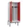 PBM-locker met bank,HxBxD 2120x800x815mm,2vak,vak B 400mm,draaigrendel