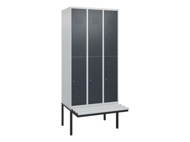 Dubbeldekse dekenkist,HxBxD 2120x900x815mm,3x2vak.,vak B 300mm