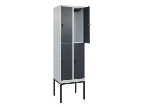 dubbeldekse locker,HxBxD 2120x600x500mm,2x2vak.,vak B 300mm