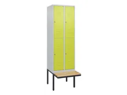 Dubbeldekse dekenkist,HxBxD 2120x600x815mm,2x2vak.,vak B 300mm