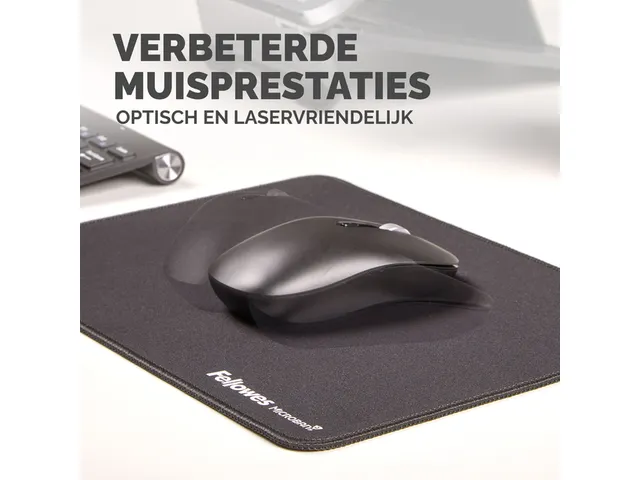 Muismat Fellowes Breyta XL zwart 21x28cm