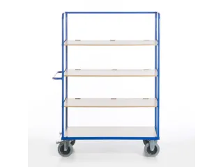 etagewagen,draagverm. 600kg,4etage(s),laadvl. LxB 1200x740mm,houtetage - 1